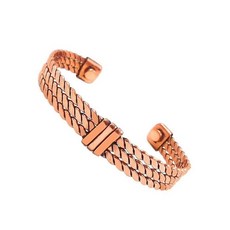 ECLATIS SHINDE EXPORTS 순수 구리 조절 가능한 앤티크 플레인 글로시 디자인 팔찌 남성 및 여성 핸드메이드 커프스/인도 하이퀄리티 주얼리 구리 원석 없음.