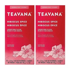 티바나 스타벅스 히비스커스 스파이스 허브 티 Teavana Hibiscus Spice Herbal Tea, 24개입, 2g, 2개