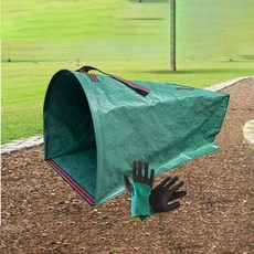 낙엽 청소 마대 바구니 자루 농작물 장작 폐기물 대용량 쓰레받기형, 270L 105*56*43cm +장갑 한 켤레, 1개