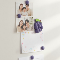 루타 포도송이 인테리어 냉장고 자석, 포도색