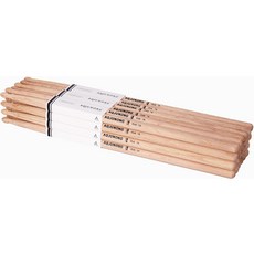 AQJUNONG 드럼 스틱 7A 어쿠스틱 및 전자 세트용 클래식 오크 우드 팁 12쌍 전문가용 악기 타악기 액세서리, Oak 7A, 12 Pair