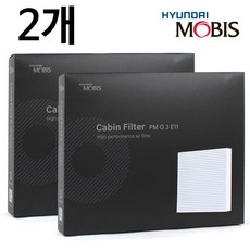 현대모비스 E11 PM0.3 자동차 에어컨 히터 필터 호환, 2개, 기아 3세대 K5 DL3 / HEV 20년~ No11