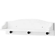 IKEA SOLGUL 壁面收納層架衣帽架, 白色, 1層