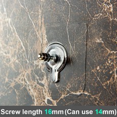 비 마킹 나사 스티커 펀치없는 자체 접착 벽 교수형 빨판 나사 스티커 그림 후크 네일 홀더 도어 행거 사진, 8PCS, Screw length 14MM