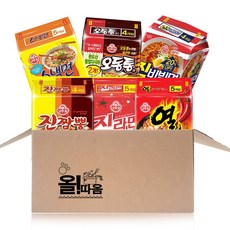 辣味金拉麵 5包 + 點心拉麵 5包 + 辛辣拉麵 5包 + 金螃蟹海鮮風味拉麵 4包 + 金辣拌麵 4包 + 特級海鮮烏龍風味拉麵 4包組, 1組