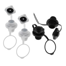 shangren 팽창식을 위한 4Pcs 튼튼한 공기 벨브 모자 나사, 플라스틱, 블랙 화이트, 4개