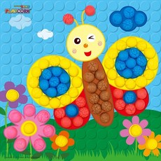 나비 테마 조립놀이 키트 미술활동 물붙이 옥수수 놀이콘, 1개, 상세페이지 참조