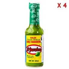 엘 유카테코 살사 하바네로 베르디, 240ml, 4개