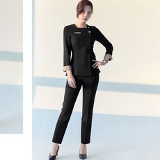 실장 검정 유니폼 성형외과 블랙 실장님 근무복 코디네이터