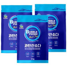 버블피크닉 과탄산소다 2kg 3입, 3개