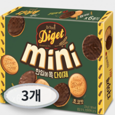 닥터유 한입에쏙 다이제 미니 초코맛, 234g, 3개