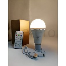 호환 USB led 전구 e27 충전식 스마트 배터리 BulbTouch 제어 디밍 LED 타이밍, 1개, 2) 1PAK White light