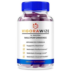 남성용 비기어웨이즈 구미 퍼포먼스 남성 에너지 스태미나 및 드라이브를 지원하는 올 내추럴 포뮬러 비고라와이즈 ME 고미타스 공식 리뷰 60, 1개