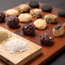 40개 팥 제주도 오메기떡 팥떡 견과류 인절미 흑임자 모듬 제주택배