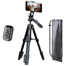 셀루미 5단 에디션 그립 핸들 스마트폰 삼각대 88cm, SEL-TRF880, 매트 블랙, 1개