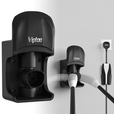 TOO 전기차 충전기 월 마운트 홀더 J1772 케이블 정리함 5단계 0 u2013180 회전 조정 가능 스포츠카 디자인, Charger Holder