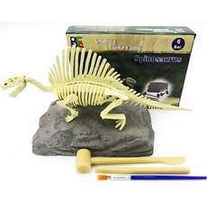 화석깨기 고급형 발굴키트 공룡화석 중 과학실험세트 암모나이트화석 과학수업용, 1세트, 스피노사우루스
