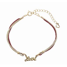 開運防靜電手環 日本製抗靜電除靜電手環 水晶水鑽星星珍珠手鍊, 1個, 愛 LOVE