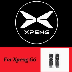 Xpeng G6 G9 2023 2 Pcs LED 자동차 도어 엠블럼 라이트 환영 램프 무선 프로젝터 액세서리, 02 차가운 흰색, 01 4500천, 01 0.5W(와트)