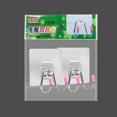 신형 셀프 접착식 도어 걸이형 무타공 후크 공간 절약 벽걸이 주방 수납, 1개, 1. 2pcs