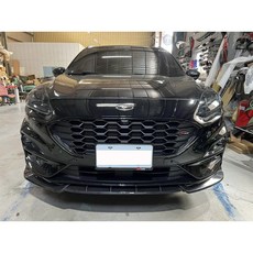 適用於福特 KUGA ST-LINE 競速版 水轉印卡夢 前下巴