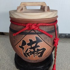 鵬宗小舖 鶯歌米甕 (8斤) - 頂級品黃錢，附贈松木蓋及紅巾繩, 1個, 8斤