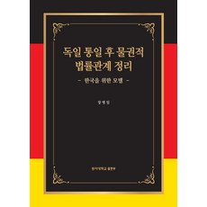 德國統一後物權法律關係的整理：為韓國提供的模型, 東亞大學出版社, 張炳一 著