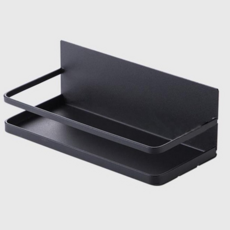 키밍 냉장고 자석선반 키친타월 걸이 조미료 거치대, 1개, 블랙