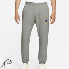 NIKE LOGO刺繡運動長褲 灰色+掛繩