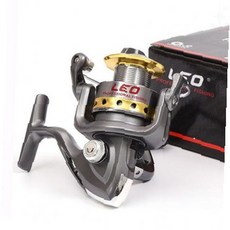 민물 바다 낚시 스피닝 릴 볼베어링 구조 초보자 입문 경량 원줄 감기 회전, 상세페이지 참조, 낚시릴 LE1000