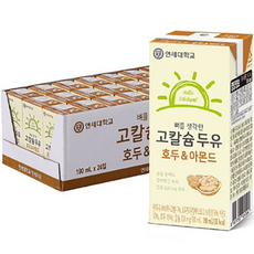 연세우유 뼈를 생각한 고칼슘 두유 호두 아몬드 입, 190ml, 24개