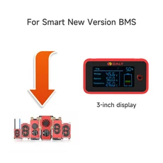 Daly BMS 액세서리 Bluetooth WIFI 모듈 LCD 화면 케이블 인버터 통신 보드 새 버전, 01 New version of BMS, 01 China Mainland, 08 3in Screen UART