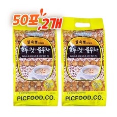 호두 잣 국산 율무차 50포 2개, 1.8kg, 50개입