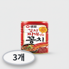 샘표 김치찌개전용 꽁치 통조림, 400g, 3개