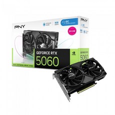 PNY 지포스 RTX 5060 OC D7 8GB Dual Fan STCOM, PNY 지포스 RTX 5060 OC D7 8GB Dua