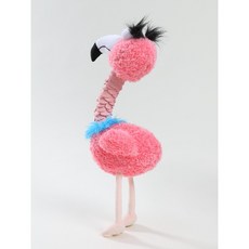 萌怪智造所 火烈鳥玩具 狗玩具、寵物玩具、啃咬玩具、耐用耐咬玩具、發聲玩具, 1個, 粉, 粉