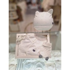 [백화점 정품] 에뜨와 신생아 순면 사계절 배냇 슈트 배내저고리 비니모 손싸개세트