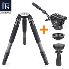 INNOREL IR-RT90C 최상위 탄소섬유 삼각대 전문 조류 관찰 헤비듀티 카메라, [06] Add BL75N F80, IR-RT90C+BW75+BL75N+F80