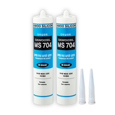 에스테크 방수 우레탄 변성 실리콘+외부용+크랙보수+비오염MS 704(노즐 포함) 백색, 2개