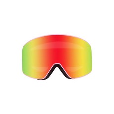 柱麵成人滑雪護目鏡，雙層防霧防風雪地眼鏡，臺灣出貨，滑雪裝備可開發票, 粉框紅片, 1個