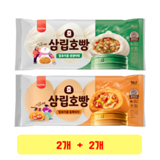 삼립 삼립호빵 발효미종 생생야채 4입 + 듬뿍피자 4입, 2세트, 380g