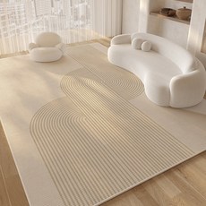 DIU 現代簡約風奶油風水晶絨全鋪地毯耐磨易打理客廳地墊, 1個, 元之夢