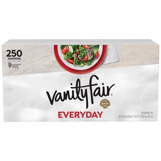 배니티 페어 에브리데이 종이 냅킨 250개입 일상 식사용 Vanity Fair Everyday Paper Napkins 250 Count Disposable Napkins, 250개(1팩), 1개, 하얀색
