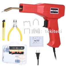 110v熱熔焊釘槍 汽車保險杠修復焊槍 焊釘焊條塑膠補裂縫修補 熱熔焊釘槍 汽車修復機焊槍 塑焊機 熱熔槍ki, 1個, 110V【紅色】