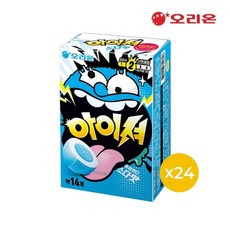 오리온 아이셔 츄잉캔디 소다맛, 42g, 24개