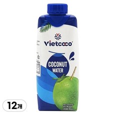 비엣코코 코코넛워터 오리지널, 12개, 330ml