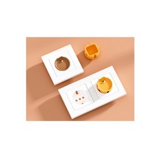 더러운 먼지 차단 화재 방지 귀여운 멀티탭 커버, 까망