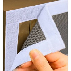 크기 모기 방지 창 화면 접착 모기장 여름 곤충 문 창용, 90cm, 12. White  120cm, 1개