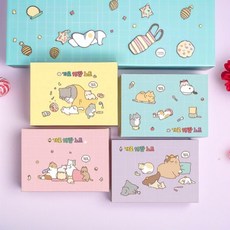 냥냥 가로 15칸 노트 8권 세트 깍두기 노트 한글 받아쓰기 공책 새학기 학용품