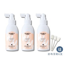 汪咪博士 熱銷TOP1 口腔保健噴液x3瓶，贈紗布牙刷6支, 1個, 貓專用x3+贈牙刷3入x2